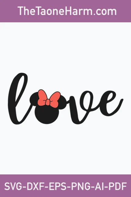 Minnie Love svg,love minnie mouse svg,love minnie svg,minnie love svg,minnie mouse love svg,love with minnie head svg