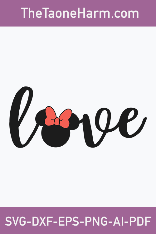 Minnie Love svg,love minnie mouse svg,love minnie svg,minnie love svg ...