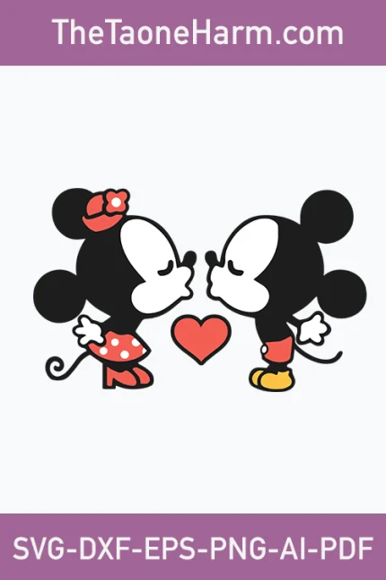 Minnie kiss svg,mickey and minnie kissing svg,mickey and minnie kissing svg free,minnie and mickey kissing svg,kissing mickey and minnie svg