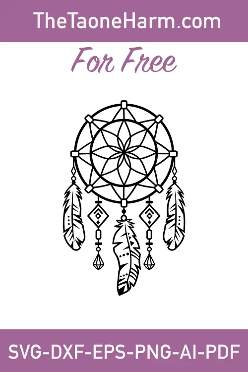 Boho dream catcher svg free, Vinyl dream catcher svg free, Simple dream