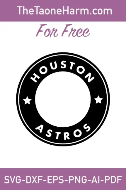 Explore our free "Cricut Astros SVG Free" design, compatible with six different file formats (SVG, DXF, EPS, AI, PDF, PNG). Show off your Houston Astros support in style with this iconic logo.