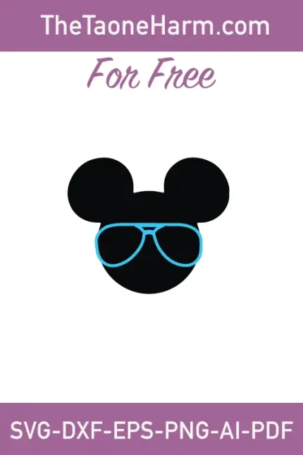Explore the world of creativity with our free Mickey Sunglasses SVG design. This enchanting artwork, available in 6 file formats (SVG, DXF, EPS, AI, PDF, PNG), showcases Mickey Mouse wearing stylish sunglasses, perfect for Disney enthusiasts and crafting enthusiasts alike.