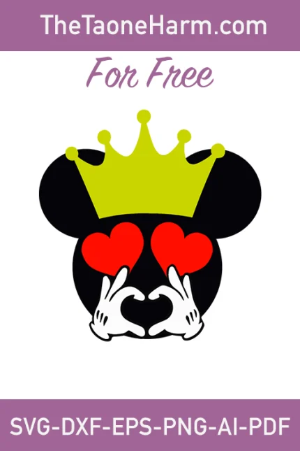 Our "Mouse King SVG" design brings the beloved character to life in stunning detail. Available in six file formats (SVG, DXF, EPS, AI, PDF, and PNG), this design is perfect for Disney-themed crafting and decorating projects.