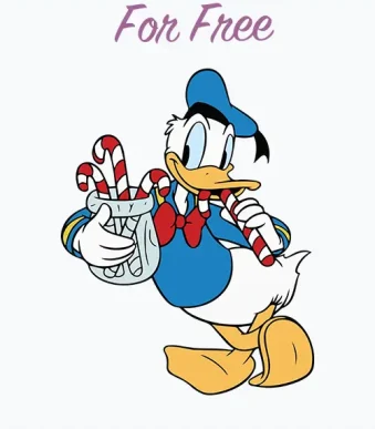 Unleash the vibrant charm of Donald Duck in a delightful and whimsical way with our free Donald Duck Candy SVG design. This unique illustration features Donald Duck enjoying his favorite candy, capturing both his iconic personality and his love for sweets. Whether you're a fan of the classic character or seeking to infuse your projects with playfulness, this SVG design is a fantastic choice.