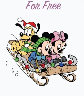 Capture the magic of winter with our free Mickey and Minnie Skiing SVG design. Available in SVG, DXF, EPS, AI, PDF, and PNG formats for versatile usage.