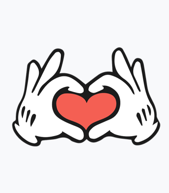 Mickey hands heart svg, Cricut mickey heart hands svg, Mickey mouse hands heart svg