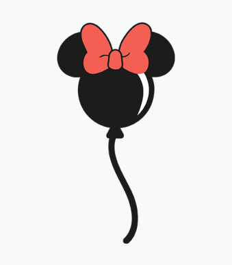 Minnie mouse balloon svg, Disney balloon svg, Minnie balloons svg