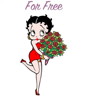Our Betty Boop SVG Free design is a delightful tribute to the iconic character, available in six versatile file formats (SVG, DXF, EPS, AI, PDF, PNG) for your crafting pleasure.