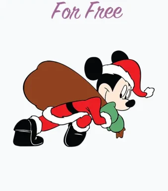 Infuse your holiday crafts with Disney charm using our free Christmas Mickey Mouse Clipart. Available in 6 formats, perfect for adding festive magic to your creations.