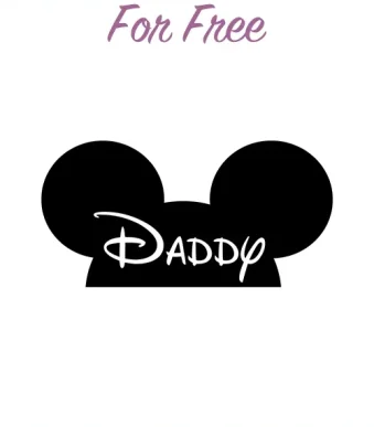 This image showcases our delightful "Daddy Mickey SVG Free" design, available for download in six versatile file formats (SVG, DXF, EPS, AI, PDF, PNG). The design features the iconic Mickey Mouse alongside the word "Daddy," creating a heartwarming and family-oriented theme.