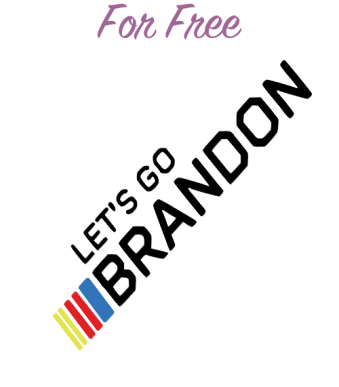Explore our free "Let's Go Brandon SVG Free" design, compatible with six different file formats (SVG, DXF, EPS, AI, PDF, PNG). Join the trend and infuse humor into your crafts, apparel, and decor projects with this eye-catching design.