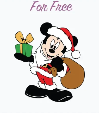 Infuse the festive season with enchantment using our free Mickey Mouse Christmas SVG design. Available in SVG, DXF, EPS, AI, PDF, and PNG formats, this design brings the beloved Mickey Mouse into your holiday projects. Download now and craft the magic of Christmas!