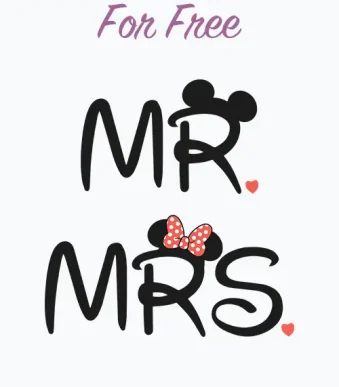 mr and mrs disney svg,disney mr and mrs svg,mr and mrs mickey mouse svg