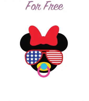 Unleash your creativity with our free Sunglasses Minnie Mouse SVG design. This captivating artwork, available in 6 file formats (SVG, DXF, EPS, AI, PDF, PNG), features Minnie Mouse wearing stylish sunglasses, making it a must-have for Disney enthusiasts and those seeking a touch of USA spirit in their crafting projects.
